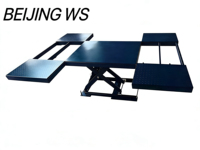Elevador de Tijera Hidráulico de Doble Cilindro con Plataforma Extendida Personalizada, Certificado CE, Capacidad de 4500 kg, Altura de Elevación de 580 mm, Modelo W330