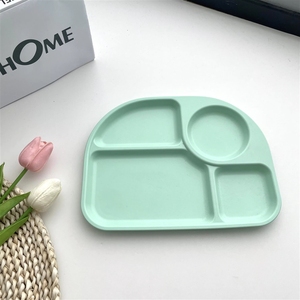 ชุดจานชามเมลามีนสำหรับ<span class=keywords><strong>เด็ก</strong></span> ลายตารางพลาสติก จานพลาสติกเป็นมิตรกับสิ่งแวดล้อม - Product Image 3