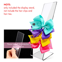 3 pièces support de chouchou en acrylique support organisateur de cheveux cravates bracelet présentoir accessoires de cheveux pour adolescentes femmes