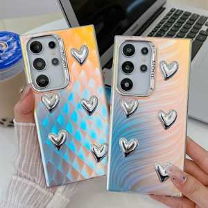 Nueva Funda de Lujo para Teléfono S24 Ultra/A24/<span class=keywords><strong>A22</strong></span>/A52/A34/A14 <span class=keywords><strong>5G</strong></span>, con Recubrimiento TPU Electrochapado, Diseño Láser Esmerilado e IMD - Product Image 3