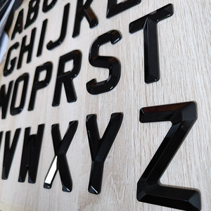 All'ingrosso 3D 4D Uk <span class=keywords><strong>Font</strong></span> smussato Abs in rilievo lettere per targa auto - Product Image 3