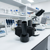 Biological Microscope Binocular Stereo Eyepiece Tube with LED Illumination and Manual Focus for Laboratory Teaching