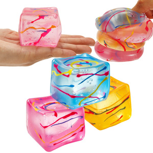 Juego de 12 Juguetes Antiestrés con Forma de Cubo de Hielo Pintados a Mano, Novedad, Juguetes Sensoriales para Aliviar el Estrés, Decoración para Fiestas, Regalo - Product Image 4