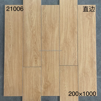 Carreaux de sol en céramique de style bois massif 200x1000mm, disponibles pour revêtements de sol et murs, idéaux pour les intérieurs de villas et les murs en briques.