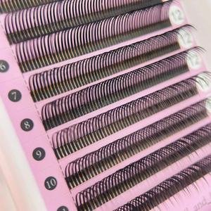 Profesional 0,07 5D <span class=keywords><strong>Flora</strong></span> Lash Bandejas Color Mega Classic Black 5D Flower Premade Wet Look Spikes Suministros de extensión de pestañas - Product Image 5