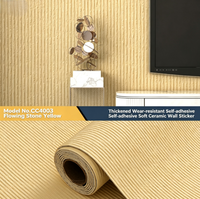 Papier peint auto-adhésif à texture de pierre véritable, installation facile sans colle, pour villa