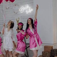 Mini gelin olmak Neon işareti pembe akrilik LED dim noel yeni yıl Bachelorette parti yatak odası için ev duvar dekoru