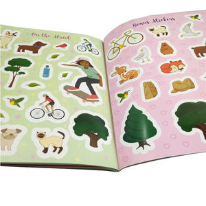 สติ๊กเกอร์ติดเบาะรูปสัตว์สำหรับเด็ก,สมุดกิจกรรมปักครอสติชพิมพ์สติกเกอร์แบบนำกลับมาใช้ใหม่ได้ตามต้องการ - Product Image 5