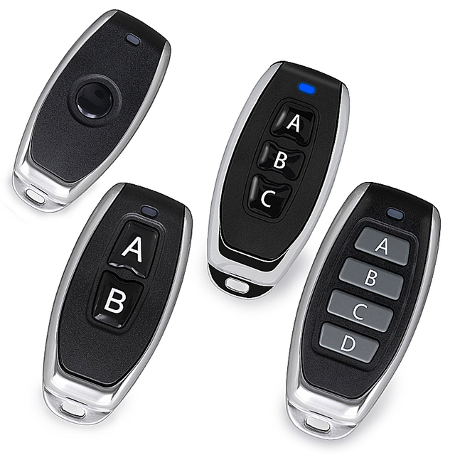 HFY-532Z Learning Code Plastic Universal Cloning Wireless Remote Control 315MHz/433MHz 30m Range 4 Buttons Car Application