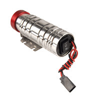 Pompe à carburant électrique pour modèle d'avion RC, boîtier à ailettes en aluminium, double ports à barbillon en laiton de 4 mm, FPVTD015