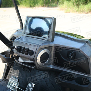 Shininglsv 8座哑光黑色电动高尔夫球车ce认证48v钢材料 - Product Image 4