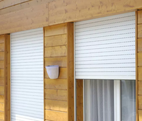 Puerta y ventana de persiana enrollable de aluminio de diseño europeo moderno Manual y motorizado para uso en interiores y exteriores para apartamentos y hogares