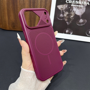 เคสโทรศัพท์แบบตาข่ายระบายอากาศบางเฉียบ แม่เหล็กดูดติด สำหรับ iPhone 18 17 16 15 14 13 Pro Max - Product Image 4