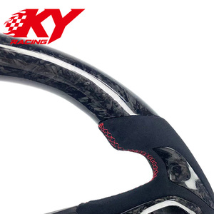 Volant sport personnalisé en fibre de carbone forgée et suède pour Chevrolet Sierra 1500 Denali Silverado Pickup LT Z71 LTZ GMC - Product Image 2