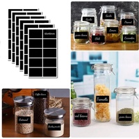 Label papan tulis tahan air untuk rumah tangga, Label pengatur bumbu dapur, stiker papan tulis dengan pena putih