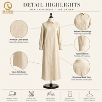 Vente en gros d'usine de vêtements pour femmes, fournisseur OEM ODM de marques de mode, robes maxi élégantes et amples personnalisées pour femmes