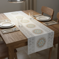 Nappe en PVC de 50 cm, motif végétal, écologique, résistante à la chaleur, imperméable, infroissable, facile à nettoyer, pour cuisine et salle à manger