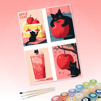 Kits de peinture par numéros DIY personnalisables, ensemble de peinture à l'huile non personnalisé pour adultes, enfants et débutants, livraison directe