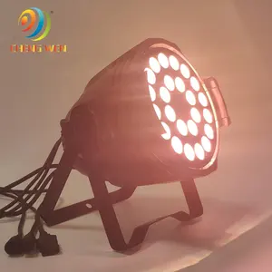 Full Color DMX Control 18x10w 4in1 Rgbw Colorful Flat Par 18 In Led Stage Lights Dj Disco