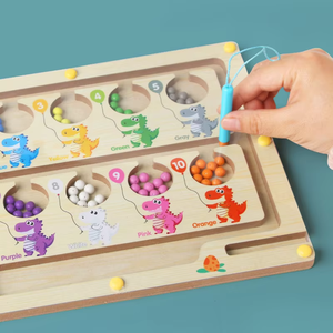 Jouets éducatifs en bois pour enfants, labyrinthe <span class=keywords><strong>de</strong></span> couleurs et <span class=keywords><strong>de</strong></span> nombres, <span class=keywords><strong>jeu</strong></span> <span class=keywords><strong>de</strong></span> comptage Montessori, jouets pour enfants, design unisexe - Product Image 5