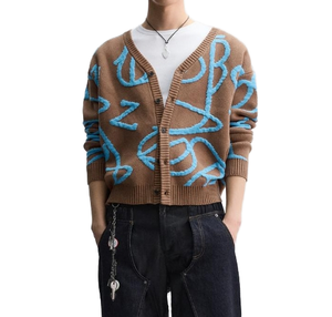 Cárdigan de punto para mujer, estilo oversize, abierto por delante, informal, venta al por mayor, OEM, logotipo personalizado - Product Image 3