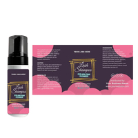 Rouleau personnalisé étiquette d'emballage de bouteille cosmétique impression de logo estampage à chaud feuille d'or cils shampooing autocollants d'étiquette pour bouteille