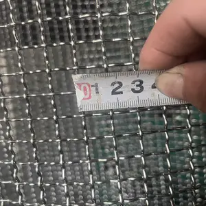 20x20mm 30x30mm जस्ती हल्के स्टील Crimped तार जाल के लिए ट्रक Grills