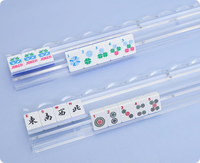 Rak Mahjong Akrilik Transparan Lipat Modern 20 Inci dengan Penggeser Magnetik untuk Hiburan Keluarga