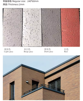 Revêtement mural flexible en pierre écologique, ultra-fin (2-5 mm), léger, ignifuge classe A, résistant aux intempéries, pour intérieur et extérieur