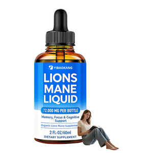 Líquido personalizado de Melena De León OEM/ODM para adultos, suplemento orgánico de melena de León, soporte cerebral, Memoria energética y enfoque - Product Image 1