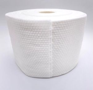 Tissu non tissé en spunlace gaufré doux pour la peau, 80 % polyester, 20 % viscose, pour le nettoyage des surfaces sèches, lingettes jetables pour le visage - Product Image 3