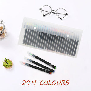 20 couleurs marqueurs d'art aquarelle pinceau marqueur pinceau doux pour coloriage calligraphie <span class=keywords><strong>dessin</strong></span> <span class=keywords><strong>Manga</strong></span> peinture à la main fournitures d'art - Product Image 6