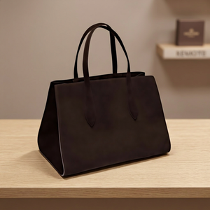 Sac à main décontracté pour femme en cuir véritable, écologique, souple, imperméable, grande capacité, fermeture éclair, bandoulière - Product Image 4