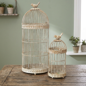 Cage à oiseaux en fer écologique à motif animalier - Product Image 3