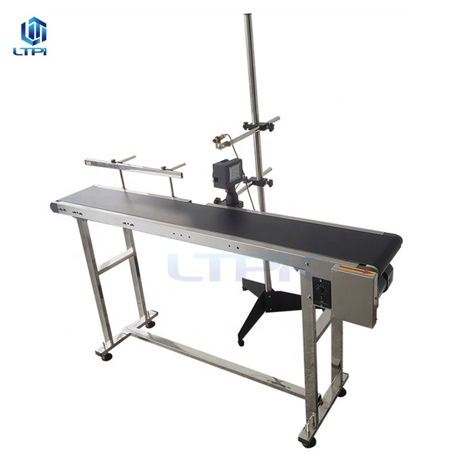 Automatic Continuous Serial Number Exp Date Batch Heat Coding Machine with Conveyor
