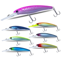 Nouveau 14cm 16cm 18cm Big Game Sinking Minnow Deep Sea Trolling Fishing Leurre Artificiel Bass Thon Swim Bait Wobbler Avec Crochets