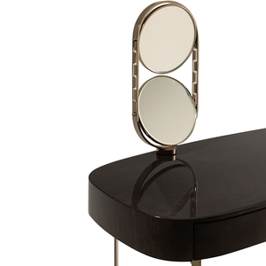 Hiện đại sang trọng bàn trang điểm với thép không gỉ Vanity Gương Gỗ nhà vệ sinh bảng cho nội thất phòng ngủ cho nhà hoặc căn hộ - Product Image 6