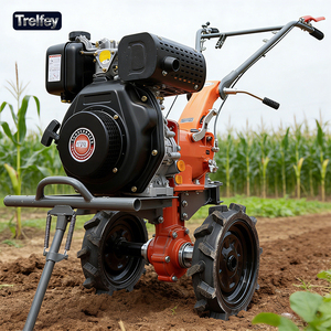 Matériel agricole, motoculteur diesel 178F pour rizières humides, outil de motoculture rotative - Product Image 4