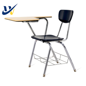 Sedia Moderna e Resistente in Metallo <span class=keywords><strong>per</strong></span> Formazione Scolastica con Telaio in Tubo d'Acciaio e Bracciolo con Tavoletta <span class=keywords><strong>Scrittoio</strong></span>, <span class=keywords><strong>Poltrona</strong></span> <span class=keywords><strong>per</strong></span> College - Product Image 3