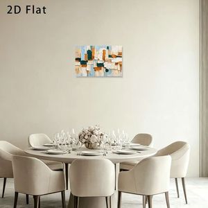 Abstract <b>Canvas</b> Art Print Rectangle Contemporary Wall Decoration Handmade No <b>Frame</b> Medium Size 25-32 Inch - Product Image 4