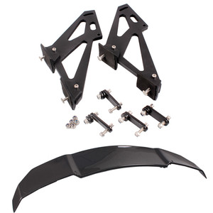 Universal V Style Rear <strong>Spoiler</strong> Carbon Fiber Racing <strong>GT</strong> Wing Boot Trunk <strong>Spoiler</strong> with Adjustable Bracket for Cars - Product Image 5