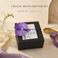 Diffuseur d'arômes en améthyste et quartz clair, ornement en roche volcanique violette, bol diffuseur de parfum, cadeau artisanal pour la maison