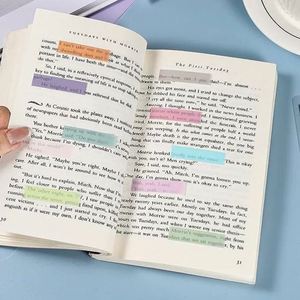 Kawaii Stationery 18-Packs 3600 Sheets <b>Transparent</b> PET Material Self-Adhesive Sticky Notes School Supplies With Index <b>Stickers</b> - Product Image 4