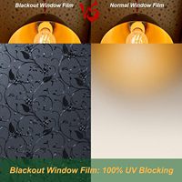 ORON DECO Film de Verre Décoratif Noir Adhésif Effet Givré Amovible et Étanche pour Fenêtre, Idéal pour Salle de Bain et Décoration Intérieure