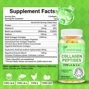 Cápsulas Blandas de Péptidos de Colágeno de Buena Calidad, Promueven la Flexibilidad de las Articulaciones y una Digestión Saludable con Suplemento Dietético de Sodio - Product Image 6