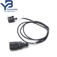 Kit de connecteurs de capteur 1 broche (1J0973702 femelle) et 2 broches (1J0973802 mâle) avec connecteur Pigtail pour soupape de suspension Volkswagen Golf Audi A3/A4