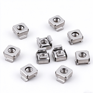 Écrou flottant carré en acier inoxydable durable pour montage sur rack, pour boîtier électrique - Product Image 1