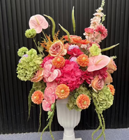Arrangement floral de mariage, centre de table de 50 cm, boule de fleurs artificielles en rose pour la décoration d'événements de mariage