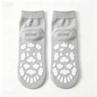 Chaussettes de Pilates tricotées respirantes et antidérapantes personnalisées avec logo sur le revers inférieur – Collection Printemps
