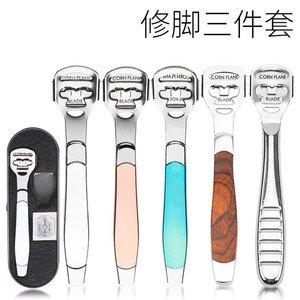 ชุดมีดขูดส้นเท้าสแตนเลส พร้อมตะไบและใบมีด สำหรับใช้ในบ้าน - Product Image 3